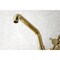 Kingston Brass KS423PB Concord Two-Handle Wall-Mount Kitchen Faucet, Polished Brass KS423PB - alternate 3